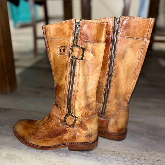 Bottes Bed Stu Gogo S - Taille 7 US Femme - Couleur Taupe - Cuir - Neuf Avec Emballage